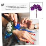 50 Stück Rosenkopf Artificial sztuczne kwiaty Simulationsblume Blumen künstlich künstliche Blumen heimische Blumen schmücken Blumendekoration für zu Hause Sport Violett