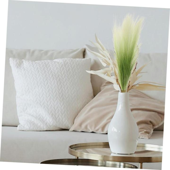 10st -Dekoration Reed-Layout-Requisiten Schilf Für Vase Schilfdekore Für Den Haushalt Zuhause Reed DIY Requisiten Schilfgras Ornamente Partyschilf Light Green Stoff