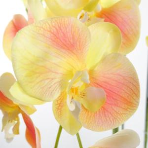 Realistische künstliche Orchideenpflanzen, vollständig getopft