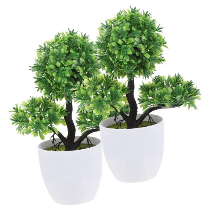 6 STK simulierte Topfpflanze künstlicher Bonsai falsche Pflanzenverzierung kunstpflanze kunstplflanze künstliche Pflanzen Dekor Pflanzen für Schlafzimmer Haustürpflanzen in Tö