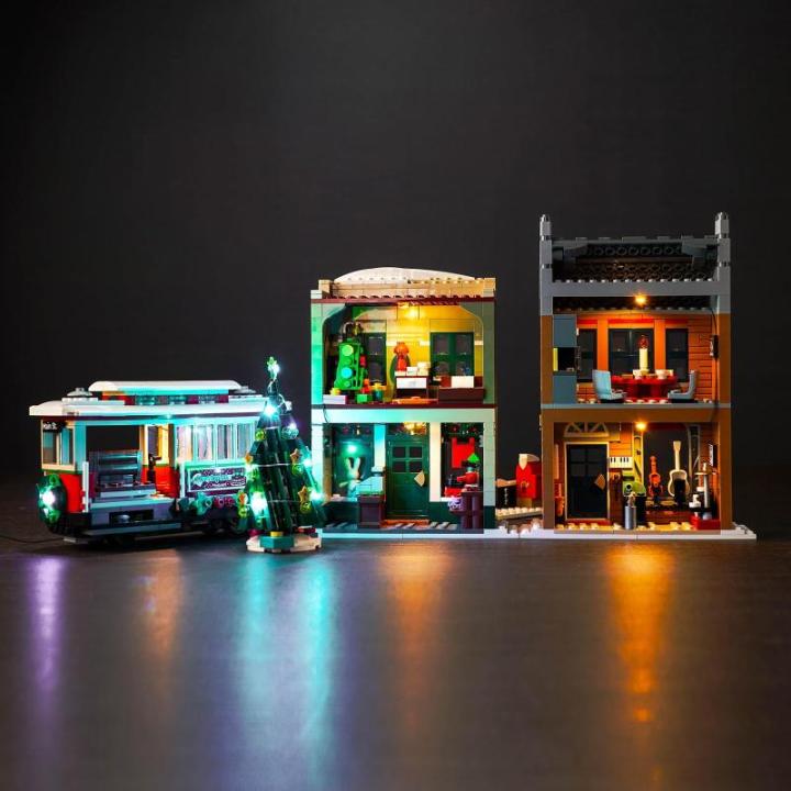 Afstandsbediening lichtkit voor Lego Icons Christmas Decorated Main Street 10308 (niet Lego), led-verlichtingsset voor Lego kerstversiering hoofdstraat 10308 zeldzaam artikel