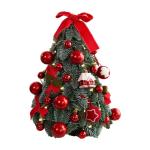 Tisch-Weihnachtsbaum, Mini-Weihnachtsbaum für den Schreibtisch mit Lichtern, dekorativer Kleiner Weihnachtsbaum, Weihnachtsdekoration für die, Style A