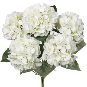 Grote hortensia, kunstbloemen, hortensia, kunstbloemen als echt, plastic hortensia, kunstmatige hortensia voor badkamer, woonkamer, decoratie, woondecoratie, bloemenarrangement, wi