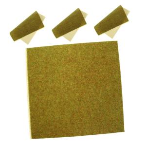 4 Stück Modell Rasen Künstlicher Pflanzenrasen Gefälschte Grasmatte Zuschneidbare Matte Für Sandtisch Robuste Rasenmatte Sand Tischgrasmatte Kunstrasenmatte Khaki Nylon-rasenpa