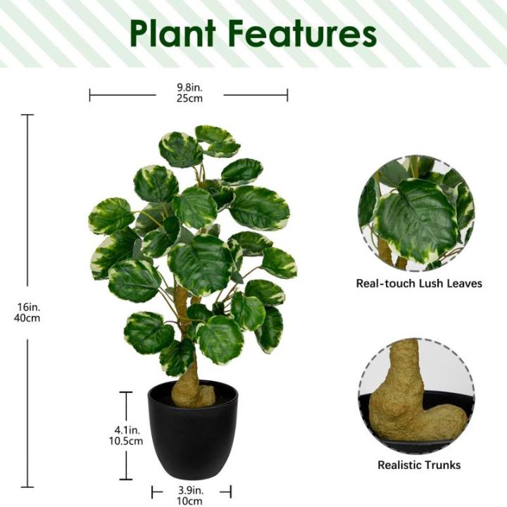 45 cm kleine , in pot, decoratieve planten in pot, zoals echt, Chinese geldplant, plastic planten voor woonkamer, slaapkamer, kantoor, decoratie