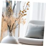 4 Stück Simulierter Ginkgo biloba Eukalyptusstängeldekor Kunstzweige für Vasen mikrogur künstliche Pflanze zähluhr offic künstliche Ginkgoblätter Gefälschte Ginkgo-Dekore p