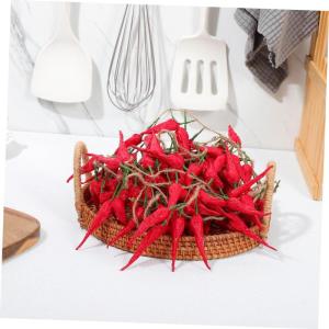 10 STK Chili-Pfeffer-Modelldekoration Rollenspielset Chili-Girlande wandverkleidung Wand polsterung künstliche Pflanzen Tischgirlande künstliche hängende Paprika Bauernpfefferde