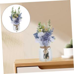 1 Satz Simulierte Vasenornamente Hochzeitsfeier Blumendekor Blumenstraußdekoration Zum Selbermachen Zarte Simulierte Blumen Blumenrequisite Gefälschte Blumen Keramikvase Holz