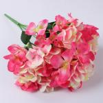 Boeket kunstbloemen, hortensia, bloem, 72 stuks, kunstbloemen met stelen, planten voor bloemstuk, bruiloftsfeest, huis, hotel, wit, 1109