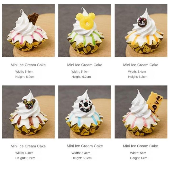 Fake Kuchen künstliche Kuchen 6 Stücke Künstliche Kuchen Realistische Simulation Nachahmung Gefälschte Lebensmittel Desserts Modell Für Geschäfte Decor Realistisches Essen