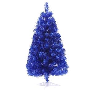 Leichter Tisch-Weihnachtsbaum mit Ständer for kleine Weihnachtsdekoration, PVC-Tannenbaum, Kleiner Weihnachtsbaum, mehrfarbiger künstlicher Weihnachtsbaum(Multicolored,90cm/3ft)