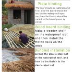 LYRWISHLTD Simulation Thatch Kunststoff Thatch Dekoration Fake Thatch Dauerhafter Pavillon Bauernhaus Traufe Dekoration Palm Thatch Fake Thatch (Size : 4pcs)