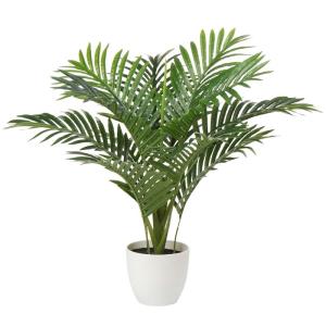 Kunstpflanze Palme Künstliche Pflanzen Kunstpalme Kunstbaum Groß Tropische Aesthetic Deko für Wohnzimmer Schlafzimmer Büro Balkon, 60CM