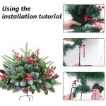 Weihnachtsbaum Künstlich, Pflanzgefäß-Sträucher, vorbeleuchtete Pflanzgefäß-Sträucher for Weihnachten, Weihnachts-Pflanzgefäß-Füller, Weihnachts-Urnen-Füller, Weihnachts