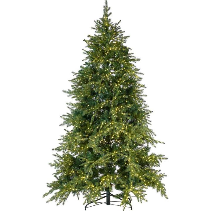 Led-kerstboom binnen: premium kunstkerstboom met 3000 leds, 8 lichtmodi, 210 cm (dennenboom LED-verlichting)
