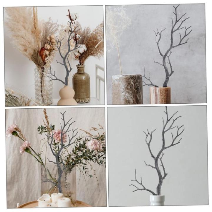 2St künstlicher AST Künstliche Zweige kunstzweige Schwarze Zweige Künstlicher Blumenstrauß künstliche Pflanzen Vase künstliche getrocknete Stiele Stängel und Zweige Plastik 