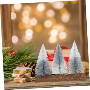 Simulierter Weihnachtsbaum Weihnachten Weihnachtsdeko Requisite Weihnachtsbaumschmuck Miniatur-Weihnachtsbaum Schreibtisch Weihnachtsbaum Christbaumschmuck Mini-sisalbäume Holz