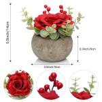 Kunstbloem (2, rode roos)