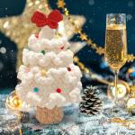 Gehäkelte Weihnachtsbäume, Mini-künstliche Weihnachtsbaumdekorationen, Handgefertigte Gehäkelte Weihnachtsbaumschmuck-Dekorationen