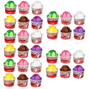 30 Stück Eismodell Gefälschte Eiskugeln Modell Aus Kunststoff Realistische Eiskugeln Dekorative Eiskugeln Requisite Simulierte Eiskugeln Gefälschte Eiskugeln
