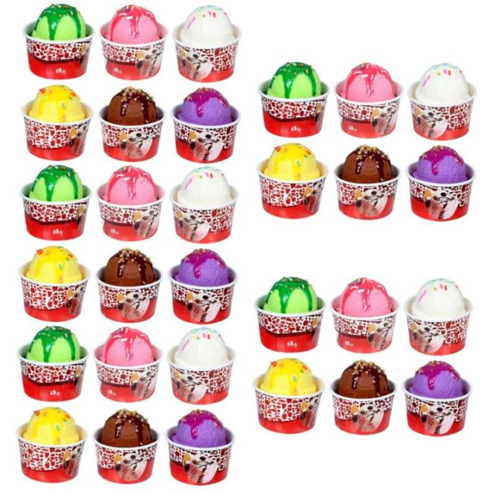 30 Stück Eismodell Gefälschte Eiskugeln Modell Aus Kunststoff Realistische Eiskugeln Dekorative Eiskugeln Requisite Simulierte Eiskugeln Gefälschte Eiskugeln