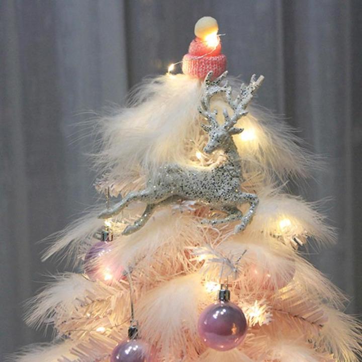 Limtula Festival Weihnachtsbaum Mit Federn Zarter Gefiederter Weihnachtsbaumschmuck Mit Kugel Für Die Dekoration Von Bücherregalen