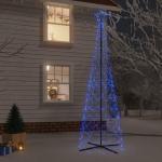 Mobili Weihnachtsbaum mit blauem Kegel, 500 LEDs, 100 x 300 cm, Weihnachtsdekoration, Weihnachtsbaum, künstlicher Weihnachtsbaum, dünner Ständer