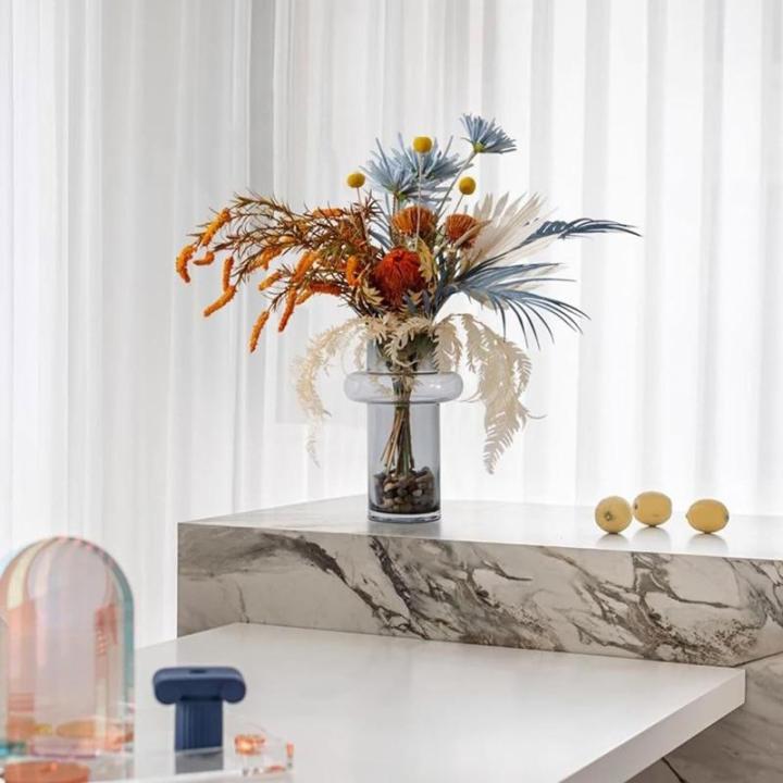 Kunstblumen Künstliches Bonsai-Baum-Kunstset – lebensechte Simulationsblume für Wohnzimmer, Teetisch, Bürodekoration, Elegantes Grün für jeden Anlass