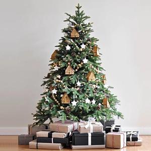 Tannenbaum Künstlich, Künstlicher Weihnachtsbaum mit Warmweißen Lichtern, Zweigspitzen, Metallständer und Aufklappbaren Zweigen for Feiertage, Dekoration(120cm/3.9ft)