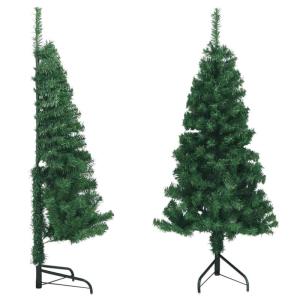 Künstlicher Eck-Weihnachtsbaum, Tannenbaum Künstlich, Christmas Tree, Tannenbaum Deko, Weihnachtsbäume, Grün 150 cm PVC