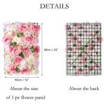Künstliche Blumenwand, Künstliche Blumenwand Aus Seidenrose, Verwendet Für Hochzeiten, Rayon-Blumenwand, Verwendet Für Partys, Kirchenwände, Bühnenhintergrund(I,3m*3m)