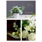 Kunstblumen Künstliche Blumen mit Keramikvase, künstliche Blumenarrangements, Tischdekoration, Blumenaufsätze, Pflanzenstrauß für das Wohnzimmer für jeden Anlass