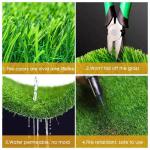 Kunstrasen Kunstrasenteppich Kunstrasen Kunstrasen Kunststoffrasen für Garten Terrasse und Balkon Realistische Optik rutschfest und Drainagesystem Perfekt für Events und