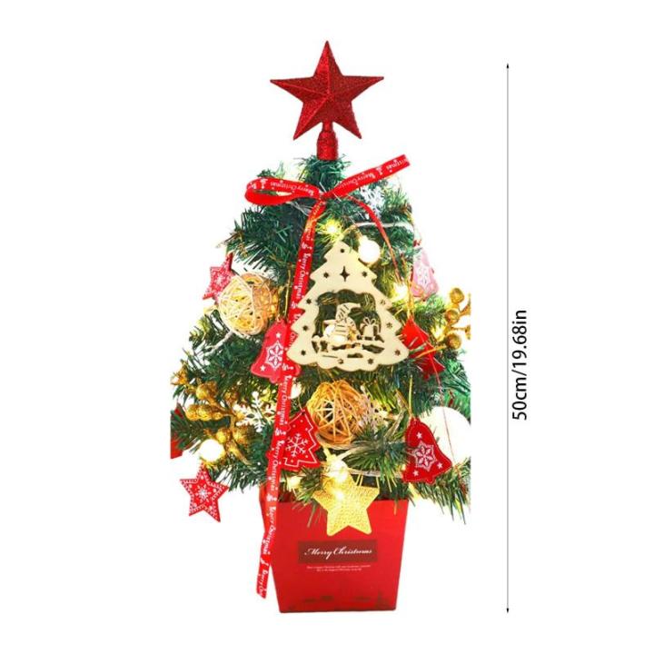 Kerstboom met verlichting 50 cm lichtketting kerstboom mini kerstboom kunstmatige kerstboom kerstdecoratie tafel kerstboom kerstcadeaus