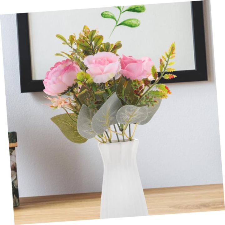 Künstlicher Pfingstrosenstrauß Hochzeitssträuße Kunstblumen Nordisches Dekor Hochzeitsdekorationen Für Die Zeremonie Seidenblume Ramo De Flores Artificiales Seidentuch Rosa