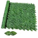 Kunstmatige klimop heggenmuur buiten privacy hek panelen voor huis tuin tuin balkon decoratie groen blad nepplanten 100x300 cm