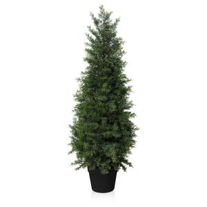 Kunstplant ceder 90 cm in pot, coniferen kunstmatig outdoor UV beschermd voor huis woonkamer tuin veranda decoratie (1 stuks)