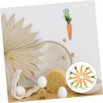 1 Satz Karotten-Ornament Falsches Karottendekor Exquisite Partydekoration Miniaturdekoration Easter Decoration Ozdoby Wielkanocne Karotten-dekor Kreative Ostergeschenke Schaum 12st