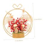 Künstlicher Blumenkorb Hochzeitsgeschenke Hochzeitsblumenarrangement Christbaumschmuck Für Paare Wohnakzente Dekor Hochzeitsverzierung Aus Roten Beeren Paargeschenk Eisen