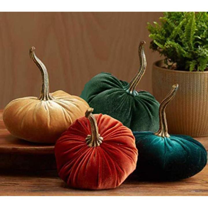Deko Kür bis Samt Her b st Dekoration Kür bis Her bstdeko Kü rbis Tischdekoration Halloween Erntedankfest Dekoration, Handgemachte Super Weicher Gefüllter Kür bis Thanksgiving