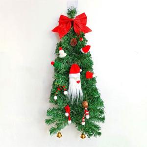 Weihnachtsbaum, Weihnachtsbaum-Wanddekoration, 70 x 34 cm, Mini Kleiner künstlicher weihnachtsbäume Geschmückt künstlich Tisch Tannenbaum Geschmückter Christmas Tree Christbau