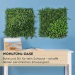 wand, bosgroen, set van 2, elk 50 x 50 cm, groen voor binnen en buiten, uv-bestendig, onderhoudsvriendelijk en duurzaam, verticale tuin voor een feel-good sfeer en