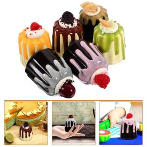 Fake Kuchen künstliche Kuchen 12 Stück Jelly Mini Kuchen Dekorationen Kuchen Modelle Foto Requisiten Kuchen Modelle Kuchen Requisiten Gefälschte Kuchen Realistisches Essen