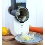 Elektrische Käsereibe, Gemüseschneider mit DREI Trommelklingen, Elektrische Reibmaschine für die Küche, automatische Multi Reibe für Zwiebel, Knoblauch, Karotte, Kartoffel, Ob
