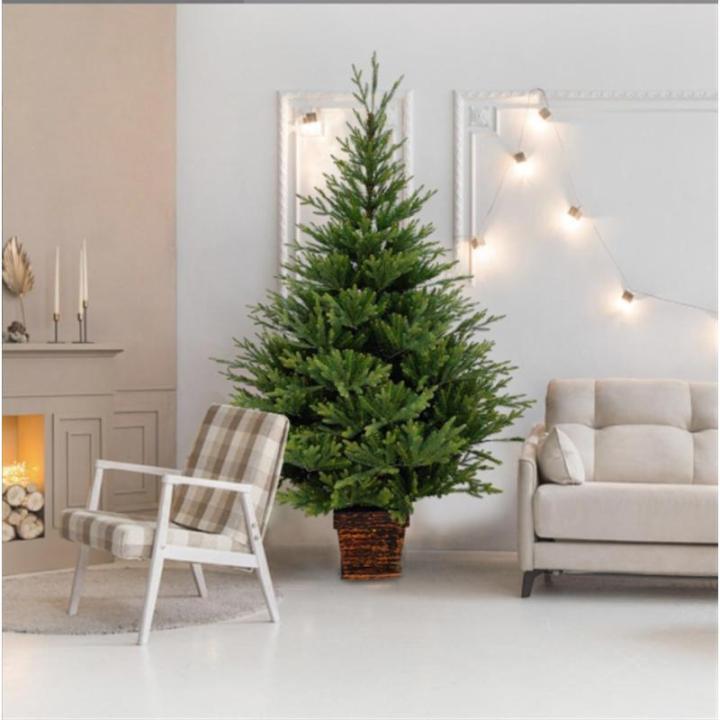 Christmas Tree Tannenbaum KüNstlich Weihnachtsbaum Im Topf, Weihnachtsbaum-Außendekoration, Geeignet for Haustür Und Veranda ChristbäUme Sztuczna