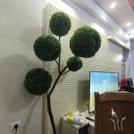De bruiloftstafel bladeffect hangend bruiloft 55 cm, de veranda en de bruiloft vormgesneden bal, gesimuleerde decoratieve grasbal buxusbal kunstmatig