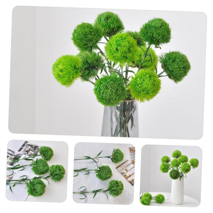 2St künstliche Pflanzenballverzierung Kunstpflanze Büro künstliche Pflanzen künstliche Pflanzenkugel zimmerpflanzen Pflanzen dekor künstliche Pflanzen drinnen Weich-PVC Green