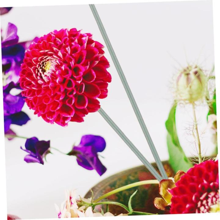 2 Sätze Blütenstiel Gefälschte Blumenunterstützung Blumenstange Künstliche Blumenstiele Blumenstab Für Party Blumenstiel Selber Machen Blumenstamm Plastik Green 11 Stück * 2