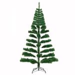 Kunstkerstboom, 180 cm, boom met ledverlichting en standaard, realistische kerstboom voor binnen, kunstkerstboom