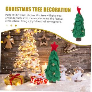 Feiertagsdekorationen Bleistift Künstlicher Weihnachtsbaum Feiertags-tischdekoration Festival-Desktop-dekor Grünes Dekor Weihnachtsbaumschmuck Festschmuck Olive Green Gefühlt